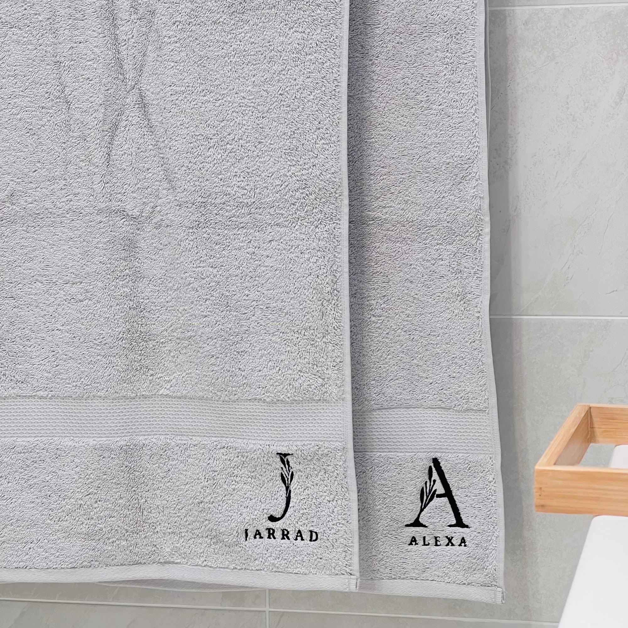 Personalised Embroidery Bath Towel, Custom Embroidered Name Logo Sport Club/ Hair Salon/ Spa Towels, Birthday, Housewarming, Corporate Gift