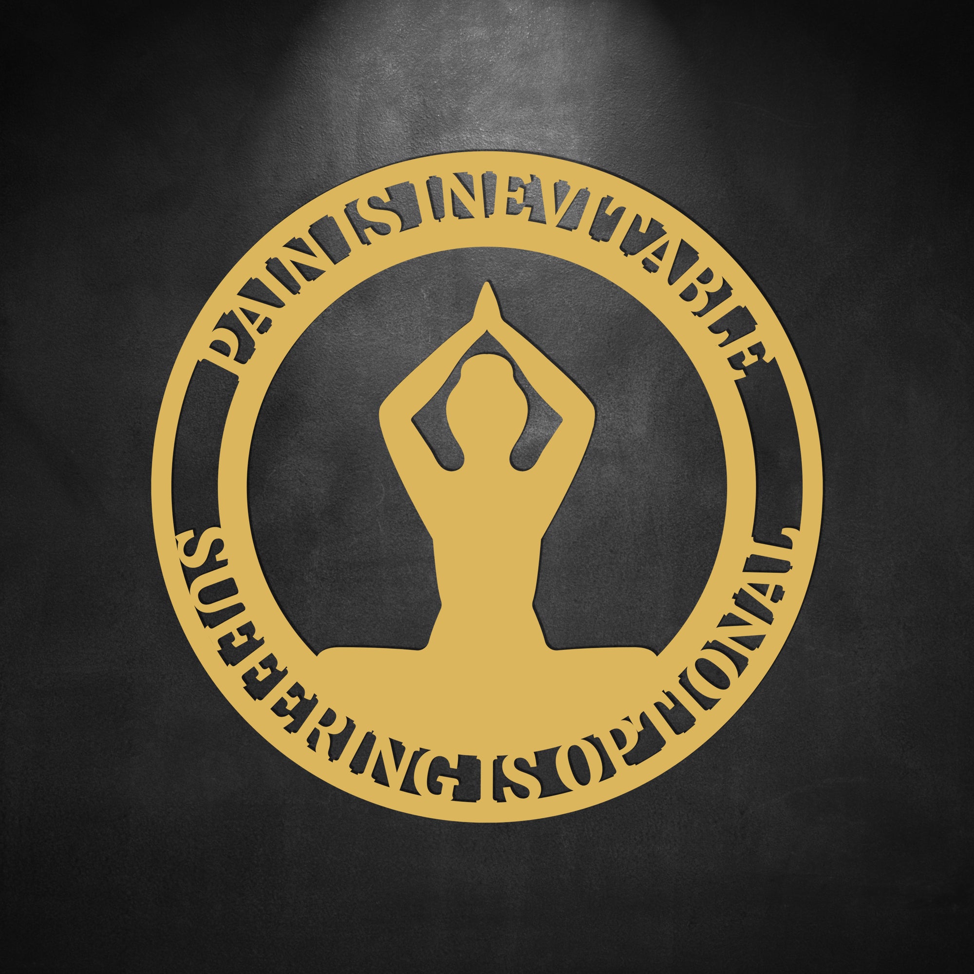 Personalised Yoga Studio Sign, Customised Business Signage Meditation Buddha Quotes Wall Accent, Room Decor Hoop, Zen Art Grand Opening Gift