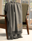 Personalised Embroidery Premium Wool Blend Throw Blanket