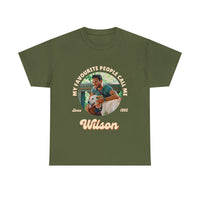 Customise Your Own Photo My Favourite People Call Me Unisex T-shirt, Personalised Insert Pet Image Tee Shirts, Friend Group, Couple, Anniversary Gifts