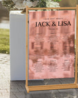 Personalised Wedding Seating Chart Sign, Custom Print Guest Plan, Engagement Anniversary Birthday Find Table Your Seat Awaits Mirror Signage