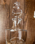 Personalised 800ml Twisted Whiskey Decanter | Custom Engraved Vintage Whisky Carafe, Housewarming, Birthday, Groomsmen Barware Gifts Him/Dad