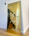 Personalised Acrylic Reception Wedding Signage Bundle, Custom UV Print 3 Mirror Welcome Signs Set, Engagement/ Bridal Shower/ Birthday Decor