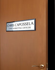 Personalised Acrylic Room Name Sign, Door Number, Company Wall Plate, Custom Office Plaque, Professional Title Banner, New Job Role Quote