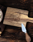 Personalised Acacia Cheese Tasting Paddle & Knife, Charcuterie, Cheese/ Chopping/ Cutting Board, Custom Engraved Housewarming, Kitchen Gift