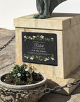 Personalised Photo Memorial Square Slate Sign Custom Print In Loving Memory Garden Stone Funeral Cemetery Plaque Display Loss Love Pray Gift