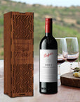 Custom Made Laser Cut & Engraved Wooden Decorative Wine Box, Personalised Plywood/ MDF Name/ Logo Wedding, Birthday, Corporate Wine Bottle Gift Boxes