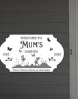 Custom Acrylic Fairy Tale Garden Sign, Personalised Name Lawn, Green House / Flower Bed/ Backyard/ Patio/ Plant Wall Art, Housewarming Gift