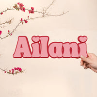 Custom Made Acrylic Mirror 3D Double Layer Script Name Sign, Personalised Nursery Name Plaque Baby Shower Christian Baptism Birthday Signage