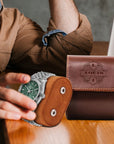 Personalised Tan Leatherette Watch Case Box, Custom Engraved Travel Watches Roll Slot Display Storage, Groomsman Dad Mom Birthday Xmas Gift
