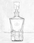 Personalised 950ml Whiskey Decanter | Custom Engraved Vintage Whisky Carafe, Housewarming, Birthday, Groomsmen, Barware, Gifts for Him/Dad