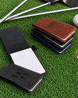 Custom Engraved Leatherette A7 Small Pocket Notebook/ Golf Scorecard Holder