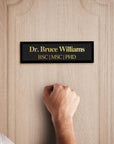 Personalised Acrylic Room Name Sign, Door Number, Company Wall Plate, Custom Office Plaque, Professional Title Banner, New Job Role Quote