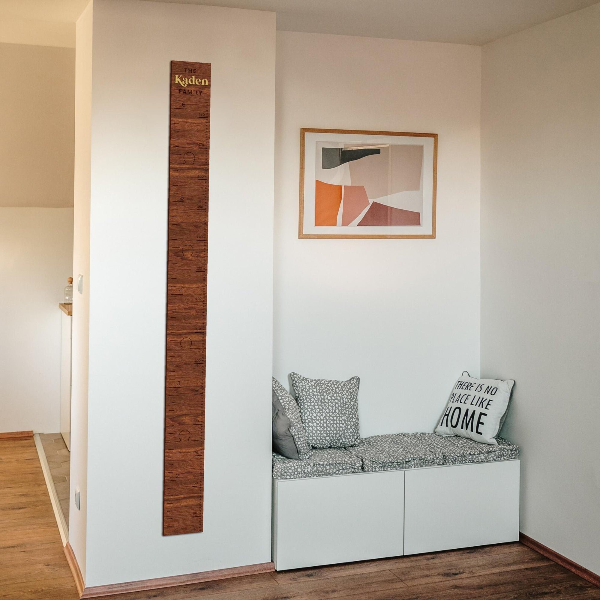 Custom Made 3D Raised Name Wooden Kid Height Chart, Personalised Laser Cut & Engraved Family Growth Ruler Record, Nursery Wall Decor Gift