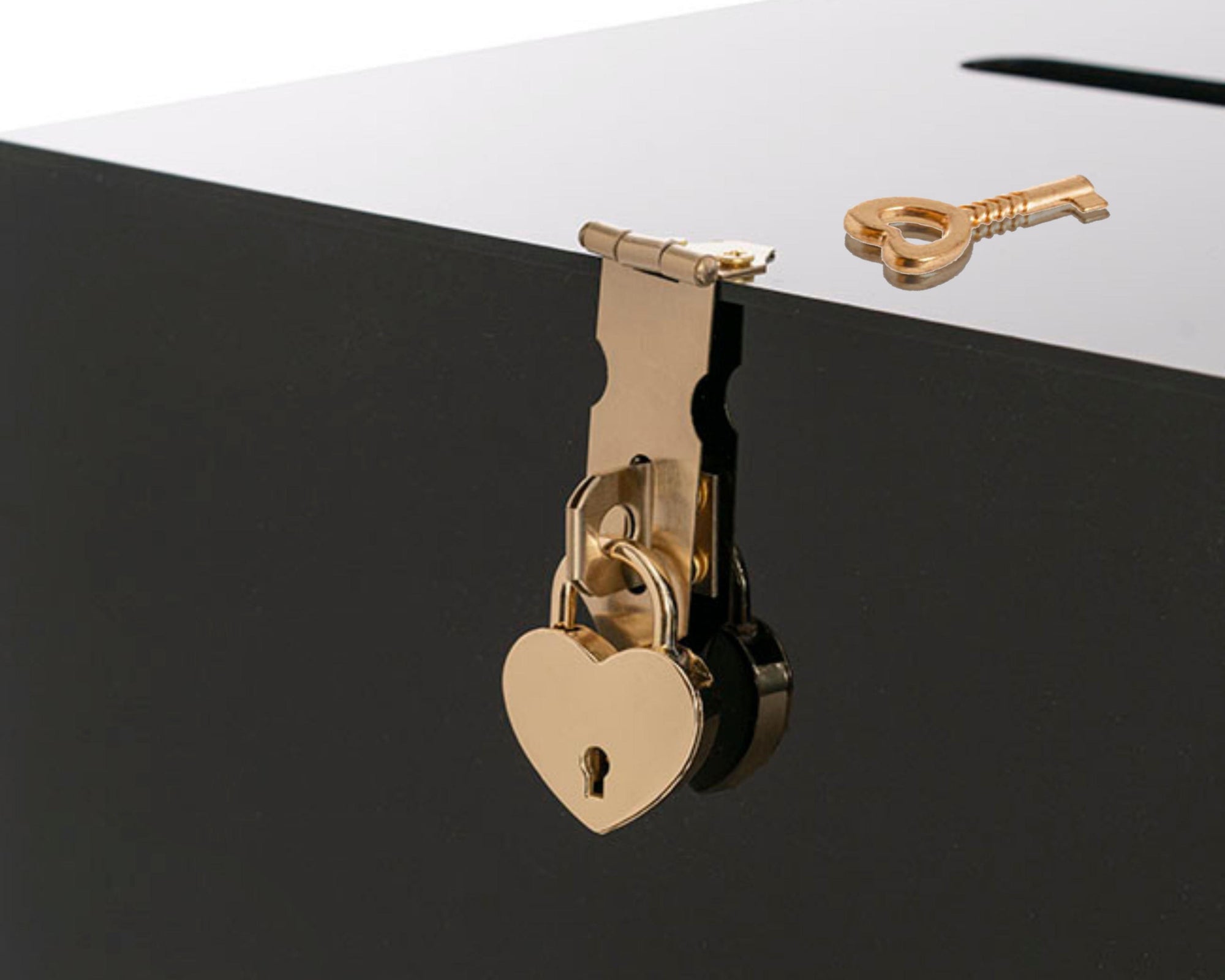 Custom Made Wedding 3 Bundle Set, Personalised Acrylic Black Wishing Well Box, Memory Guest Book, Card & Gifts / Photo Guestbook Table Sign