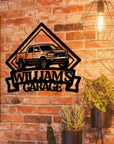 Personalised Garage Shed Sign, Custom Wall Art, Stylish Home Decor, Mechanic Workshop, Handyman Tools Diamond Signage, Dad Man Cave Plaque