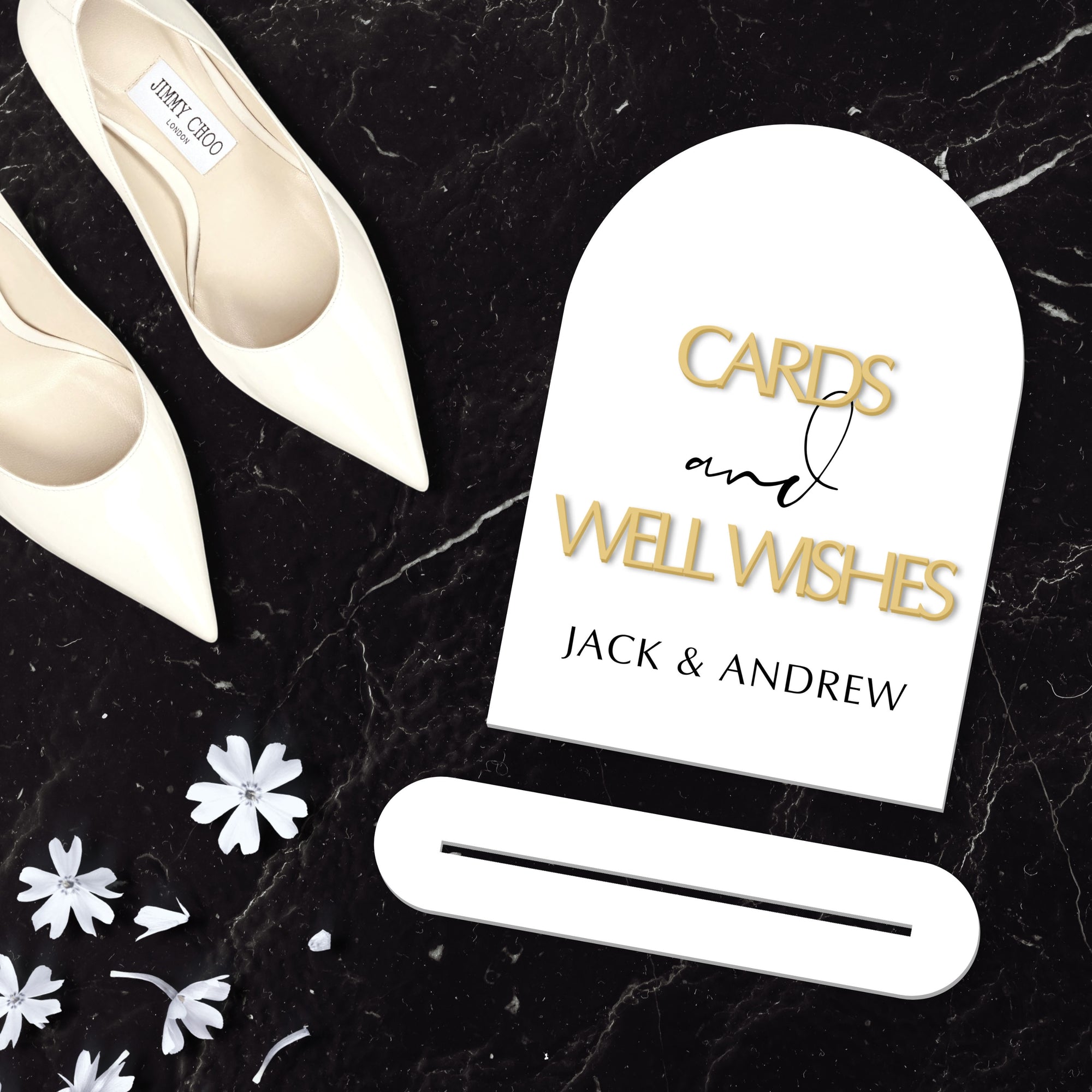 Custom 3D Raised Acrylic & Engraving Polaroid Photo Guestbook Arch Sign, Personalised Wedding Wishing Well, Memorial Signage Gift, Engagement, Birthday, Event Party Table Decor