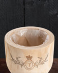 Personalised Small Wooden Cylinder Planter, Engraved Flower Pot, Customised Logo Timber Vase, Memorial, Wedding, Birthday, Anniversary, Housewarming, Mother's Day, Teacher, Nan, Garden Lover's Gift,