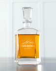 Personalised 680ml Luxury Whiskey Decanter | Custom Engraved Vintage Whisky Carafe, Housewarming, Birthday, Groomsmen Barware Gifts Him/Dad