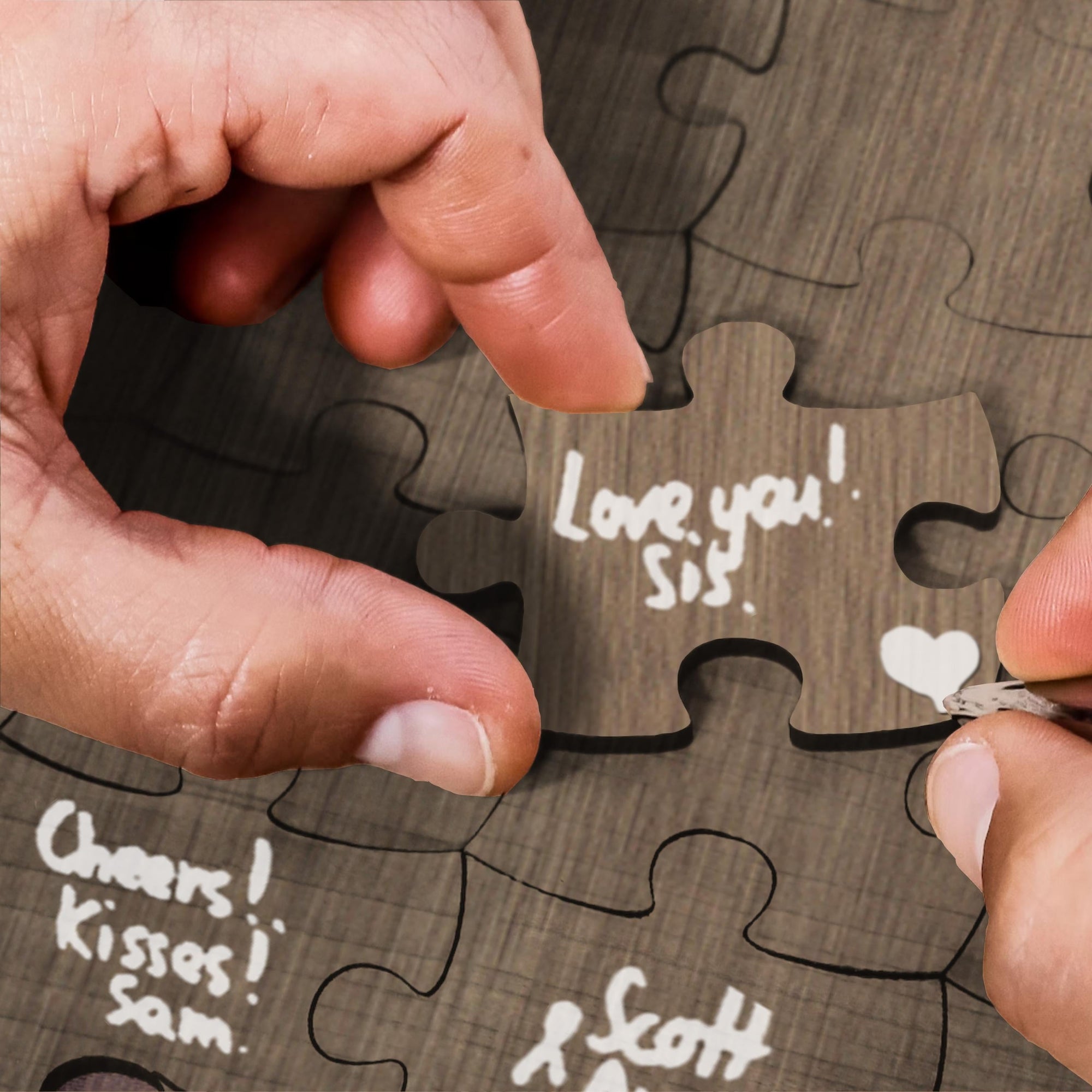 Custom Tree Shape Plywood Puzzle Birthday/ Anniversary Guestbook Set Alternative, Rustic Personalised Name Date Jigsaw Wedding Gallery Decor