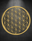 Custom Acrylic/ Wooden Sri Yantra Wall Art, Flower of Life Hanging Hoop, Meditation Spiritual Sacred Geometry Room Decor, Housewarming Gift