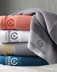 Custom Embroidered Pattern Bath Towel