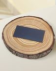 Personalised UV Print Wood Slice Save The Date Fridge Magnet & Invitation Card, Kraft Envelope, Customised Rustic Wreath Wedding Stationery