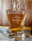 Personalised 950ml Whiskey Decanter | Custom Engraved Vintage Whisky Carafe, Housewarming, Birthday, Groomsmen, Barware, Gifts for Him/Dad