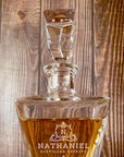Personalised 950ml Whiskey Decanter | Custom Engraved Vintage Whisky Carafe, Housewarming, Birthday, Groomsmen, Barware, Gifts for Him/Dad