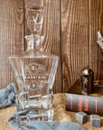 Personalised 950ml Whiskey Decanter | Custom Engraved Vintage Whisky Carafe, Housewarming, Birthday, Groomsmen, Barware, Gifts for Him/Dad