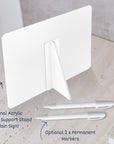 Custom 3D Acrylic White Wedding Cinefilm Guest Book Alternative, Personalised Couple Name & Date Instax Polaroid Photo Sign, Welcome Signage