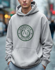 Custom Embroidered 520gsm Heavyweight Unisex Gray Hoodie with Pocket, Personalised Sweatshirt