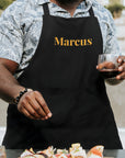 Custom Embroidered Adjustable Kitchen Apron/ Chef, BBQ, Handyman, Gardener, Farmer, Waiter, Workshop Crossover Pocket Bib, Housewarming Gift