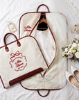 Custom Embroidered Carry Suit Bag, Personalised Travel Garment, Dress Zipper Storage, Business Vest Formal Clothing Organiser Groomsman Gift