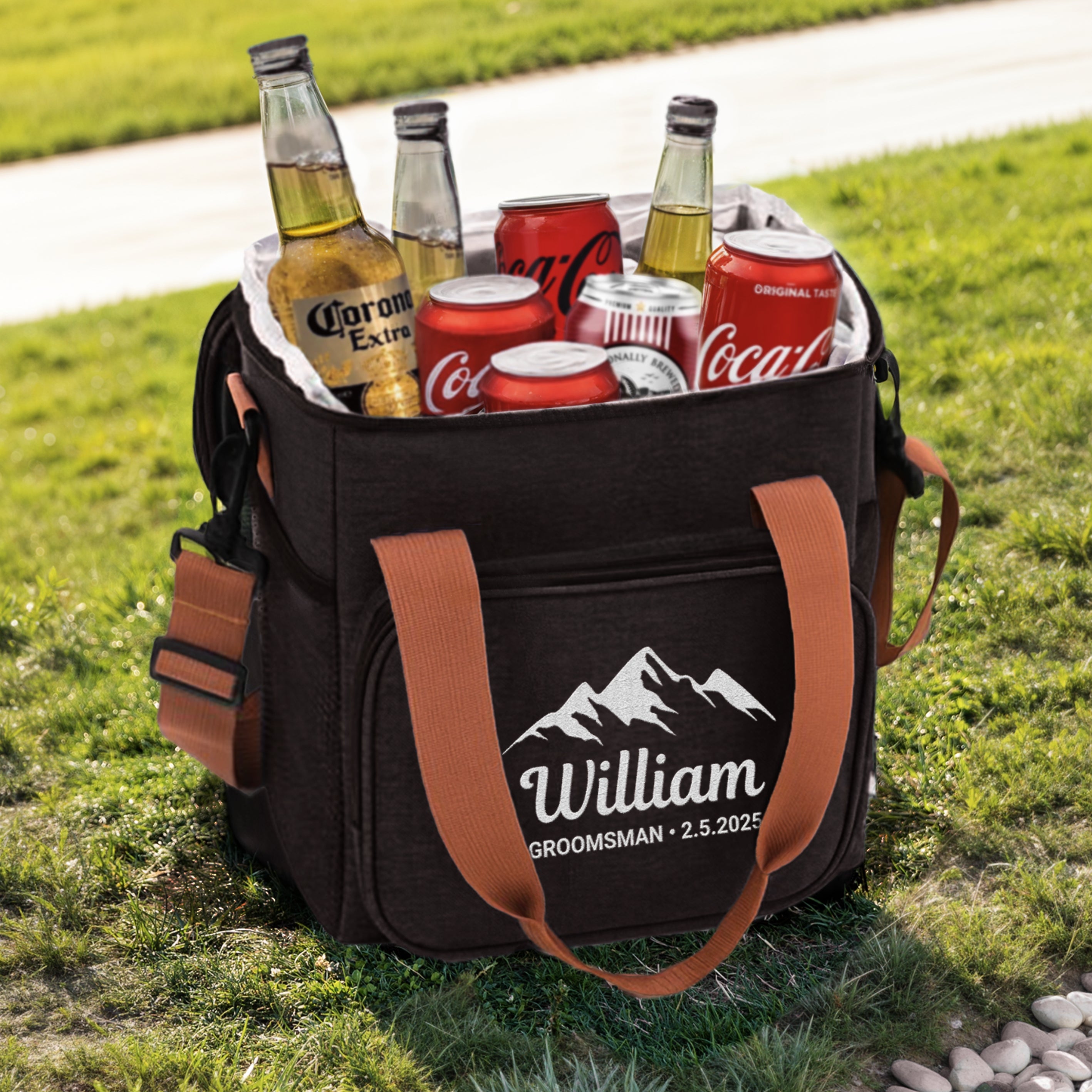 Custom Embroidered Insulated Golf Cooler Bag, Personalised Logo