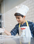 Custom Embroidered Kids Apron & Chef’s Hat, Personalised Junior Sous Kitchen Helper, Little Baby Baker, Children Birthday, Housewarming Gift