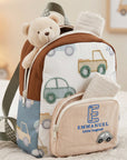Custom Embroidered Kids Boy & Girl Backpack, Personalised Name Zipper Toddler Kindergarten School Bag, Baby Birthday Gift, Baptism Keepsake