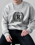 Custom Embroidered Unisex Sweatshirt, Personalised Family Jumper, Unisex Oversized Logo Crewneck Hoodie,  Birthday, Couple Mum Dad Xmas Gift
