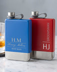 Custom Engraved 9oz Stainless Steel Pocket Hip Flask, Personalised Wedding, Groomsmen, Dad Birthday Keepsake, Logo Christmas Corporate Gift