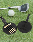 Custom Engraved Leatherette Golf Tee Holder Tag, Personalised Name/ Logo Sport Accessories, Dad, Golfer, Groomsmen, Christmas Corporate Gift