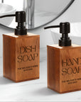 Custom Engraved Wooden Soap Dispenser, Personalised Bathroom Pump, Refillable Liquid Hand & Dish Bottle Kitchen Housewarming Gift Home Décor