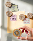 Custom Engraved Bamboo Magnetic Fridge Opener, Personalised Logo Wooden Drink Mat/ Coaster, Wedding Favour/ Housewarming Xmas Corporate Gift