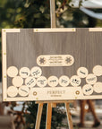 Custom Laser Cut Plywood & Acrylic Retro Cassette Tape Wedding Drop Box, Personalised Guest Book Alternative, Rustic Stationery Table Decor