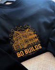 Custom Logo Embroidered Unisex Crewneck Sweatshirt, Personalised Company Uniform, Team Apparel Branded Business Clothing Xmas Corporate Gift