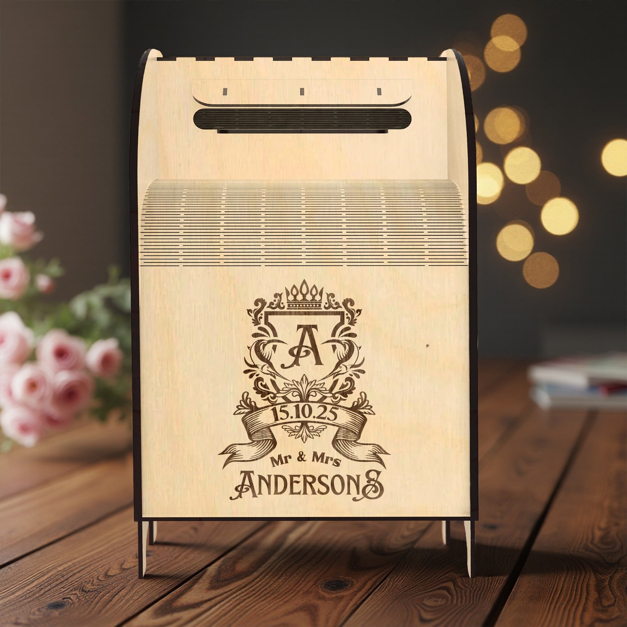 Custom Made Wooden Wedding Card Post Box, Personalised Name Date Money, Envelope, Wising Well Mail Rustic Storage Keepsake Gift Event Supply