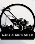 Custom Made Acrylic Garden Hoop Sign, Personalised Lawnmower Signage, Flower Bed/ Backyard/ Patio/ Plant Wall House Art, Housewarming Gift