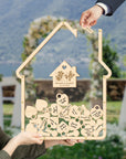 Custom Made House Shape Drop Box, Personalised Wedding Guest Book Sign-in Alternative, Birthday, Anniversary, Home Family Keepsake Signature