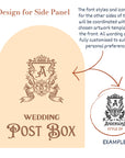 Custom Made Wooden Wedding Card Post Box, Personalised Name Date Money, Envelope, Wising Well Mail Rustic Storage Keepsake Gift Event Supply