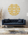 Custom Mirror Acrylic Traditional Asian Wedding Sign Chinese Double Happiness 囍 Vietnamese Hỷ Joy Tea Ceremony Signage Event Wall Decor Hoop