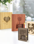 Custom Laser Cut Wooden Book Box, Personalised Wedding Favours, Birthday Keepsake Chest Photo Storage, Christmas, Engagement, Corporate Gift
